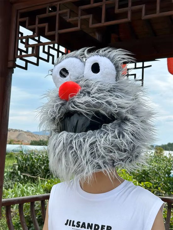 Helmet Cover - Hairy Monster